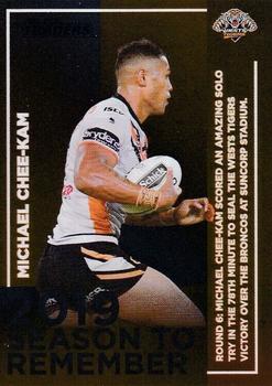 2020 NRL Traders - Season to Remember #SR 46 Michael Chee-Kam Front